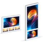 Wall Mount LCD Digital Signage Single Dual Screen Digital Signage 21.5''/19''/18