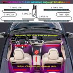 Car Interior Lights and Accessories APP Control Remote Music Sync RGB LED Strip
