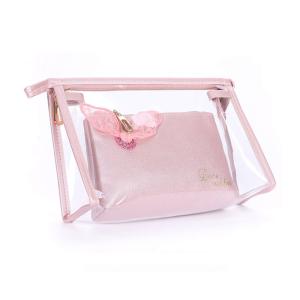 China Portable Women Washing PVC Transparent Cosmetic Bag factory