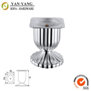 China 80mm high glossy shiny furniture legs iron metal sofa legs SL-013 factory