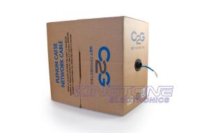 China 24 AWG Solid Copper Conductor UTP CAT5E with PVC Jacket for Security Camera factory