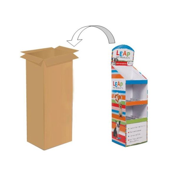 Recycled Blue Cardboard Point Of Sale Displays Decorative For Disney Toys