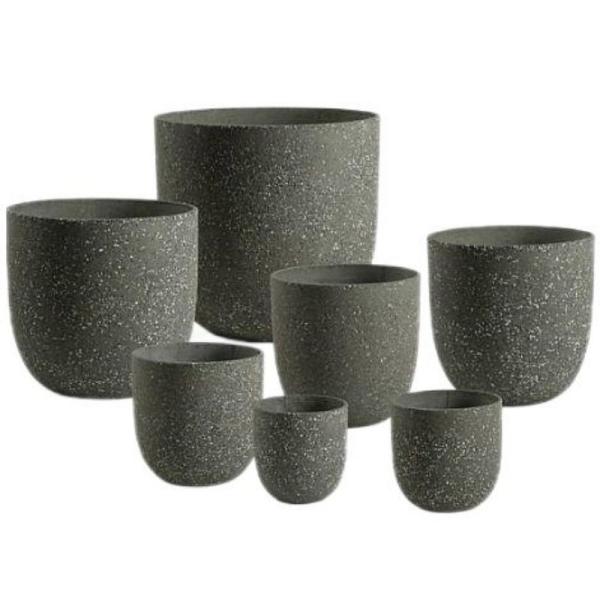 Stylish Fiber Cement Garden Pots for Flower / Green Plant in Indoor Outdoor