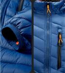 Men'S Winter Nylon Fabric Quilted Jacket With Detachable Hood