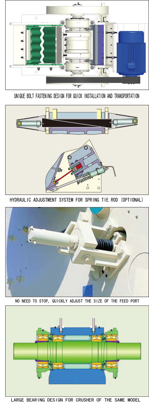 Stone And Rock 140-465tph Jaw Stone Crusher Machine