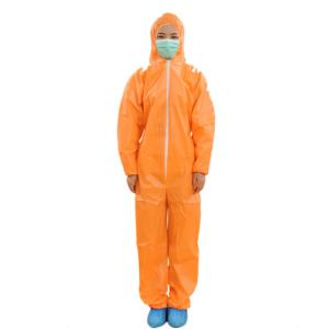 China Orange Impervious Non Woven Coverall For Health Care Free Sample Available factory