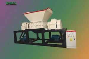 China High Performance Scrap Metal Shredder , Double Shaft Shredder 9 - 12r/min Spindle Speed factory