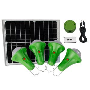 China OEM 25W 4PCS Mini Rechargeable Solar Bulb 5 Working Modes factory