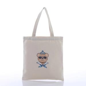 China 2019 New Eco Friendly Custom Logo Zipper Canvas Tote Cotton Shopping Bag factory