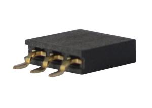 China Single Row Female Header Connector Horizontal SMT 2.54 Mm Pitch Connector factory