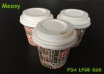 Small 4oz Disposable Paper Cup Lids / Coffee Cup Cover Free Sample Eco Friendly