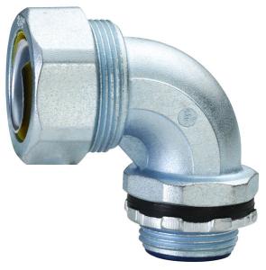 China HX Flexible Conduit Accessories , Plum Type Electrical Conduit 90 Degree Elbow factory