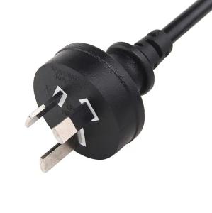 China 3 Pin AU Power Cord Plug To IEC 320 C13 SAA Australia Cable 0.5m 0.75m 1m 1.5m factory