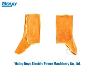 China 32cm Transmission Line Stringing Tools BWFC Cowhide Foot Covers Protectors factory