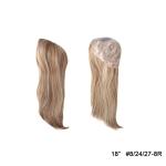 Anti-slip Soft Silicone Base Cap Medical Wig 18 Inches Long 100% RAW Human Hair