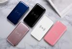 ABS 10000mAh UV finish Dual USB Mirror Wireless Charger Sticker Power Bank 5V 2