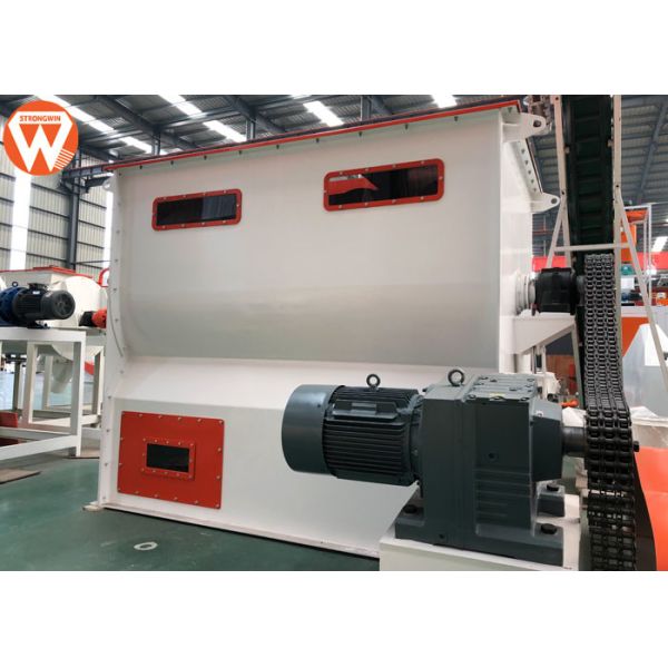 30kw Single Shaft Ribbon 500KG/P Animal Food Mixer