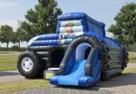 Car Theme Commercial Inflatable Slide Dry Bouncy Games Backyard Party