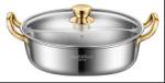 New Arrival 28cm Hot Pot Multi-user Hotpot Induction Soup Pot 304 Stainless
