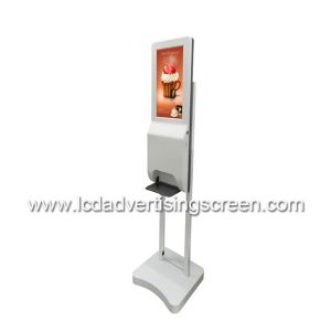 TFT LCD Advertising Screen With Automatic Foam Soap Hand Sanitizer Dispenser