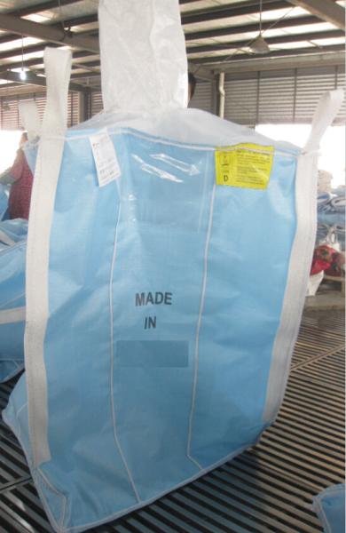 TYPE D Conductive Blue PP Jumbo Bags Anti - Sift Anti Static Bulk Bags For