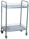 Stainless Steel Medical Trolleys , Detachable Instrument Trolley