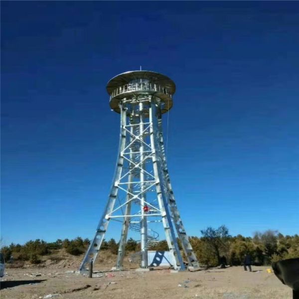 China 20m galvanized Fire Observation Military Guard Tower factory