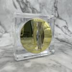 Square type round edge design Acrylic cream jar High - grade Mirror cover 30g,