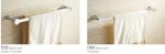 Modern Brass Chrome Plating Metal Bathroom Accessories Corner Towel Clothes Rack