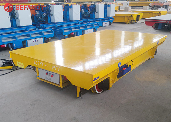 Towed Cable Rail Electrical Material Handling Cart 5 Ton