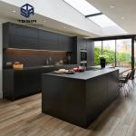 Luxury Modern Kitchen Cabinets Gray Glossy Cheap Price Wooden Cabinets Kitchen