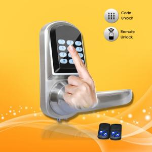 China Elegant Design Pass Code Door Locks , Remote Control Front Door Lock 154*68*78mm factory