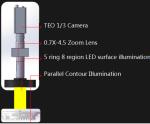400X300mm Machine Vision Measurement Electronic 3D Dimension Inspect 5 Ring 8