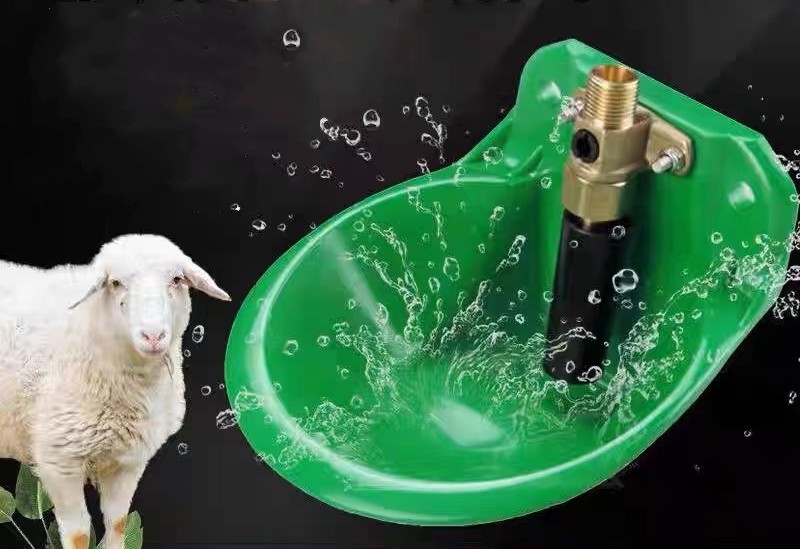 Green Plastic Copper Valve Automatic Water Drinker Sheep Goat Water Drinker