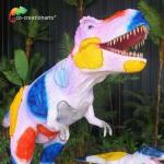 Amusement Park Life Size Animatronic Dinosaur Family Customized Sound