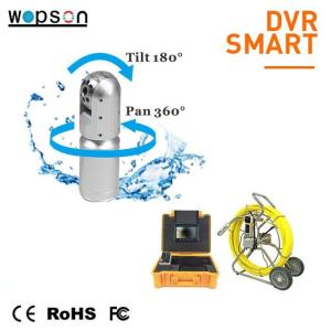 China pan tilt color video underwater sewer drain pipe inspection camera IN 400ft factory