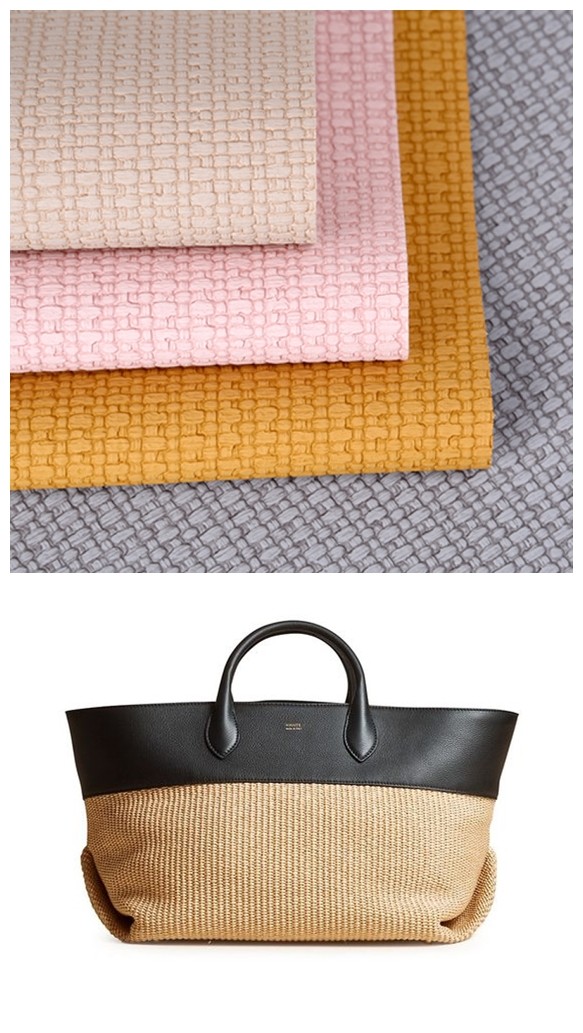 1.2mm Stylish Woven Pattern PVC Leather Handbag Placemat Wallpaper Decoration Cosmetic Box Packaging
