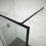 Tempered Glass Dry Wet Partition Bathroom Shower Doors