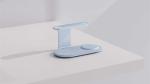 Aluminum Alloy 3-in-1 Night Light Wireless Charger Stand with 15W/10W/7.5W 5W