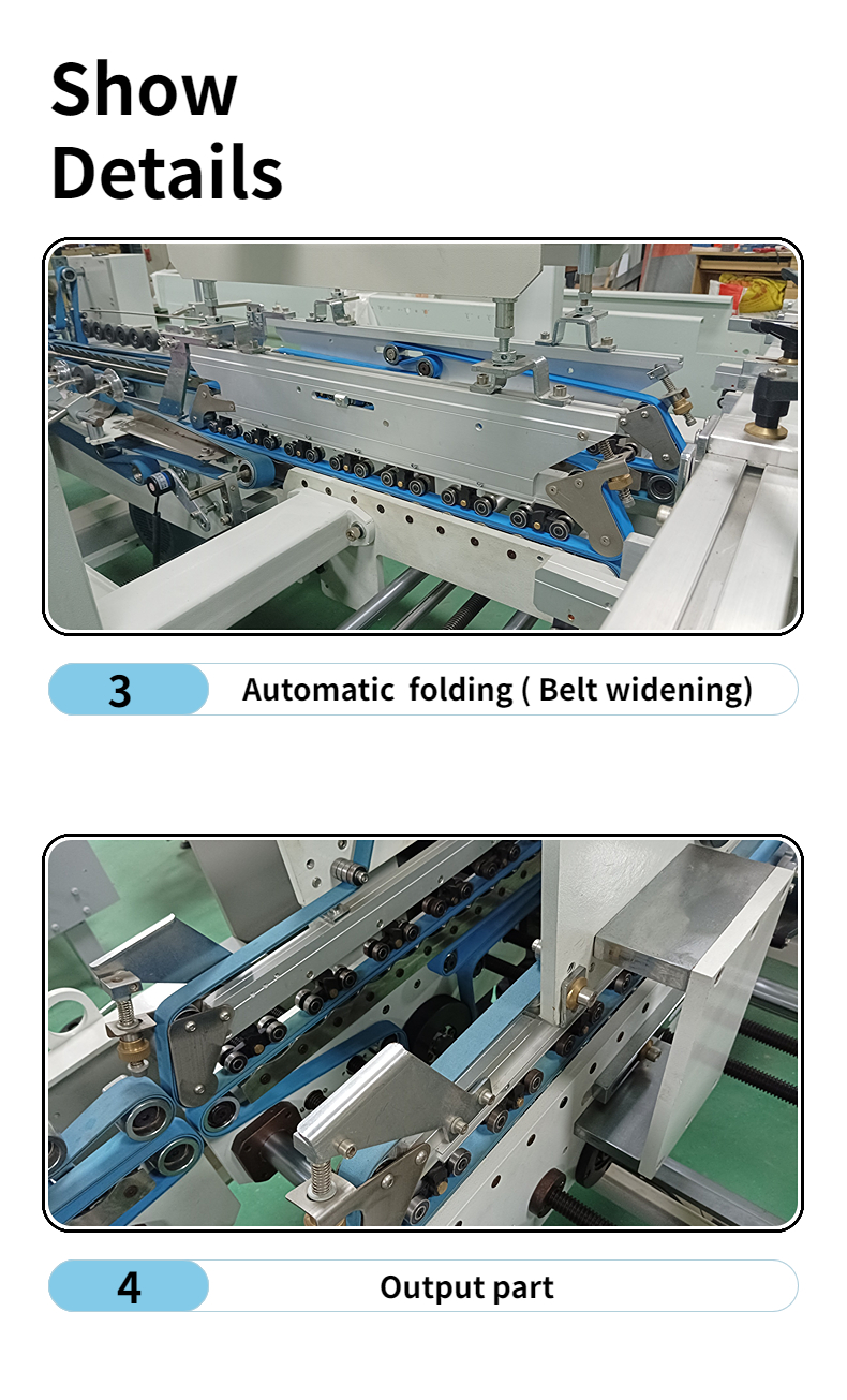 CQT-800 Automatic Folder Gluer Machine for Aluminum Foil and Tin Foil Packaging Box