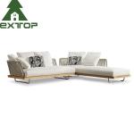 Rope Outdoor Poolside Sectional Sofa Set Large Bulk Luxury Garden Sets