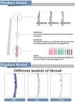 Korea Hilos Tensores Para El Rostro V Line Face Lifting Fio Barbed Mono Screw 3d