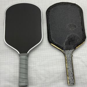 HIGOOO Custom Pickleball Paddle - 14/16mm Electroplated Shiny Edge, Metal Carbon