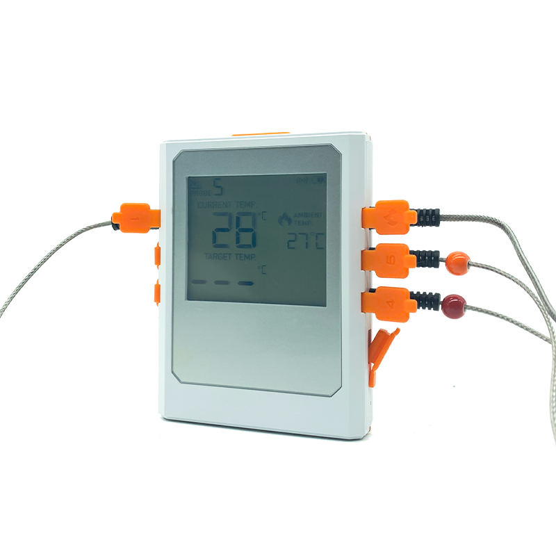Long Range Remote Smart Wireless Meat Thermometer Wifi For Oven, Grill, Kitchen, BBQ With Battery