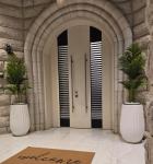 Powder Coated Finish Fiber Clay Planters Fibre Clay Flower Pots