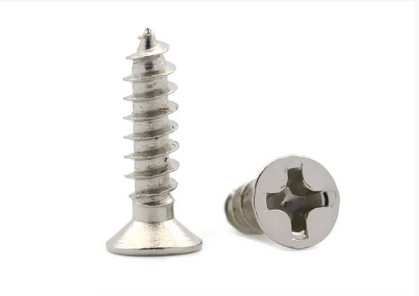 DIN7982 Stainless Steel Phillips Drive Flat Head Self Tapping Screws Countersunk