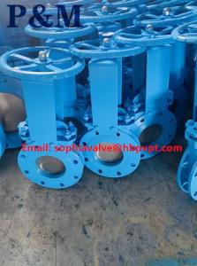 China JIS standard cast steel knife gate valve factory