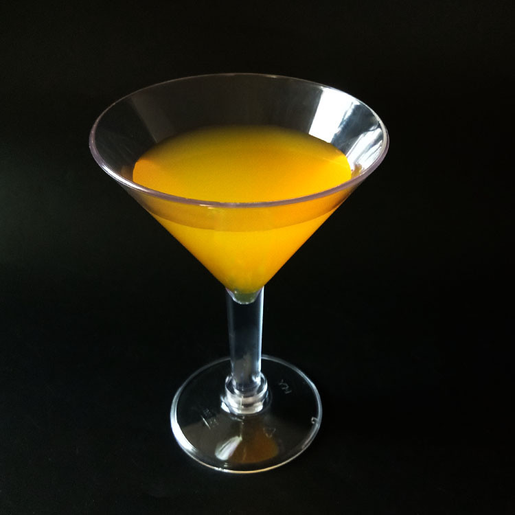 Modern Recyclable Plastic Martini Glasses Clear Plastic Cocktail Glasses OEM ODM
