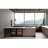 Buy cheap White Modern Classic Wood Kitchen Cabinets Tailored With Island Table Wine from wholesalers