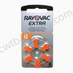 RAYOVAC PR48 A13 Extra Zinc Air Battery 1.45V for BTE CIC RIC OE Hearing Aids